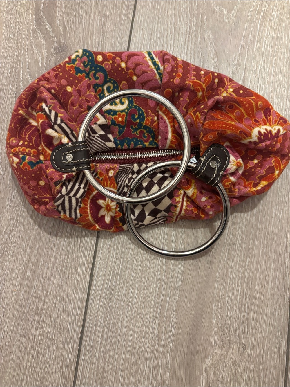 kate spade Floral Ring-Handle Wristlet